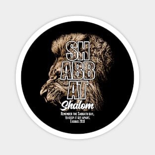 Lion of Yahudah Shabbat Shalom Magnet